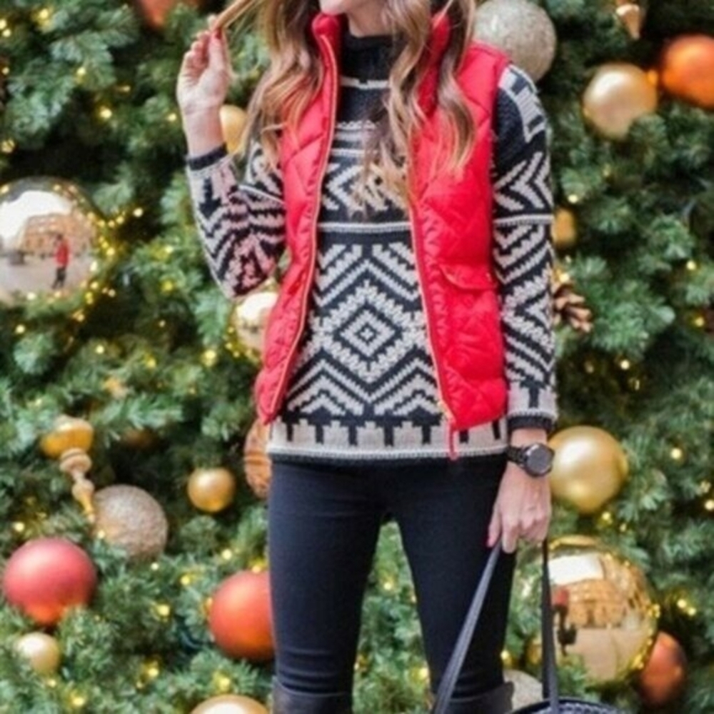 J. Crew Excursion Down Red Vest - image 3